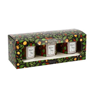 Pomeranč se skořicí - Perník - Sladké sušenky set tří svíček 3x90 g .